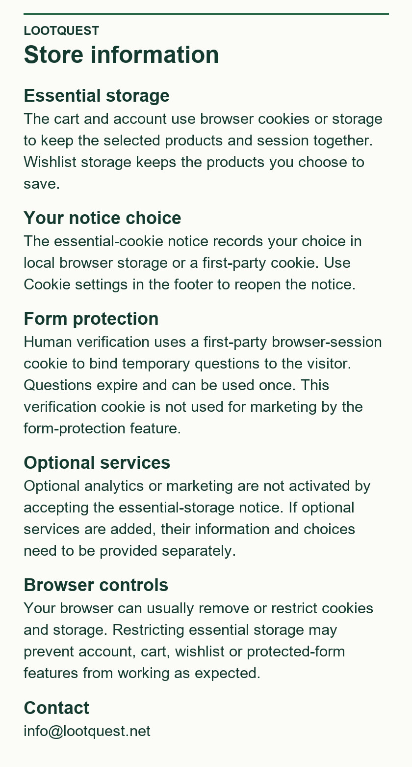 Cookie Policy — LootQuest