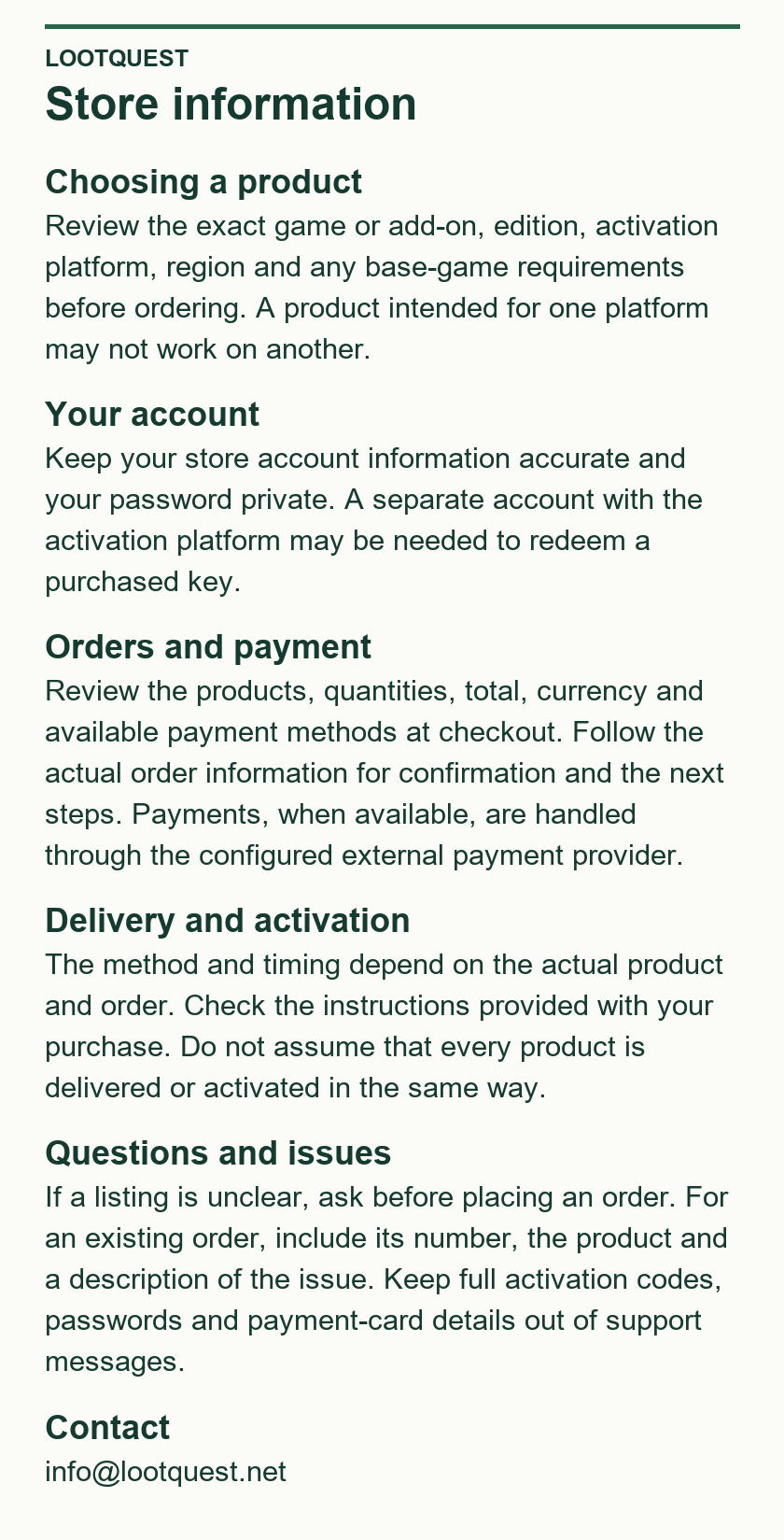 Terms & Conditions — LootQuest